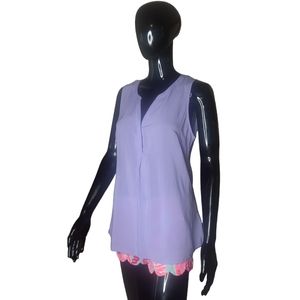 Lilly Pulitzer Sleeveless Stacey Top in Lilac Verbena | Style 24147 | Size Small